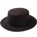 Wool Blend Boater Hat Wide Brim Bowler Cap Flat Prok Pie Gambler Top Hat  eb-27981223